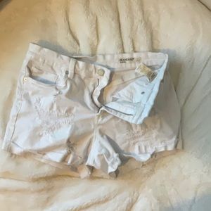 Blanknyc white denim shorts